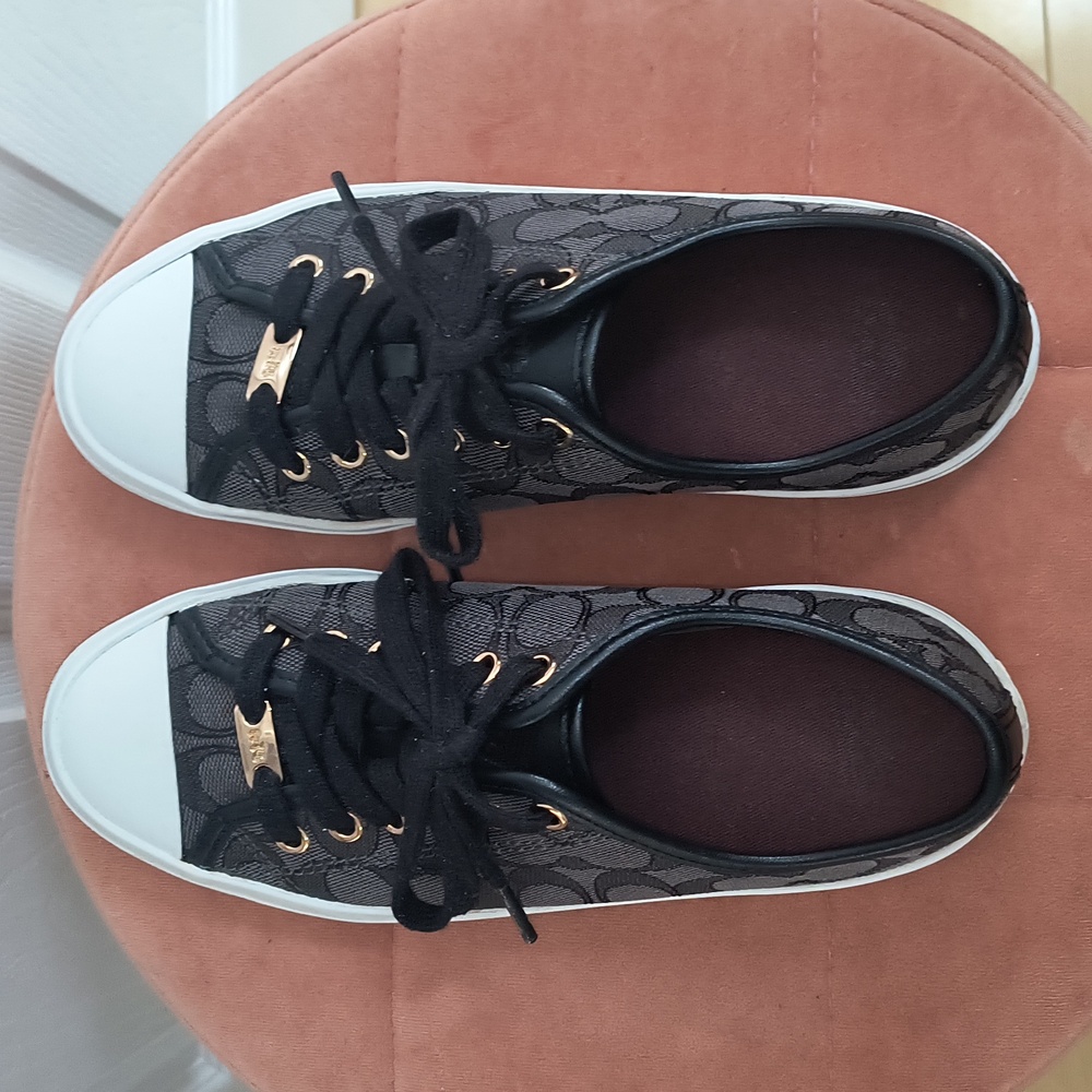 COACH Empire Low Top Logo Sneakers Size 7.5 - Picture 5 of 8